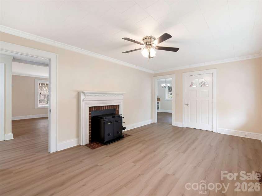 5851 Tuckaseegee Road, Kannapolis, NC 28081.  MLS# CAR4357440, YatesRealty ID 9687. Wood Fireplace