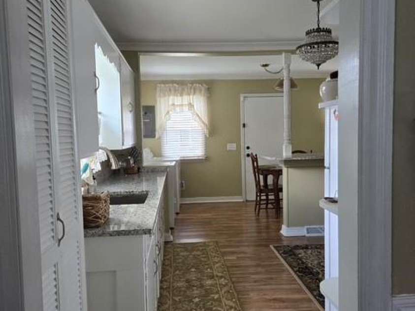 526 Arlington Avenue, Albemarle, NC 28001.  MLS# CAR4243582, YatesRealty ID 9692. Kitchen from Living Room