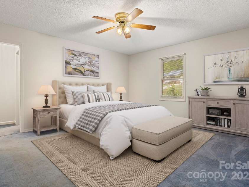 1302 Hickory Nut Lane, Lincolnton, NC 28092.  MLS# CAR4115573, YatesRealty ID 9693. Bedroom (virtually staged)
