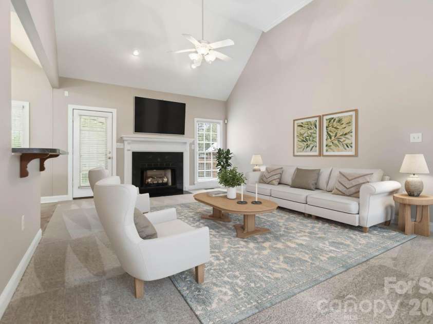 1443 Porch Swing Lane, Matthews, NC 28104.  MLS# CAR4364975, YatesRealty ID 9695. Virtually Staged