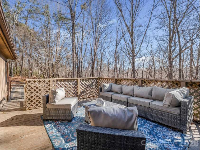 423 Mountain View Drive, Columbus, NC 28722.  MLS# CAR4345860, YatesRealty ID 9703. Large deck