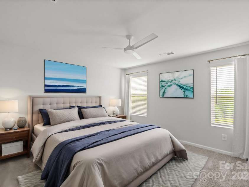 3850 County Down Avenue, Kannapolis, NC 28081.  MLS# CAR4147678, YatesRealty ID 9711. Primary bedroom virtually staged