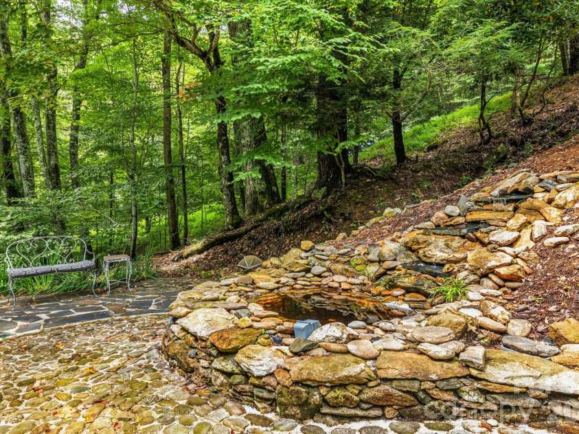 215 Goldenleaf Road, Mars Hill, NC 28754.  MLS# CAR4356364, YatesRealty ID 9718. Waterfall/Small Pond Feature