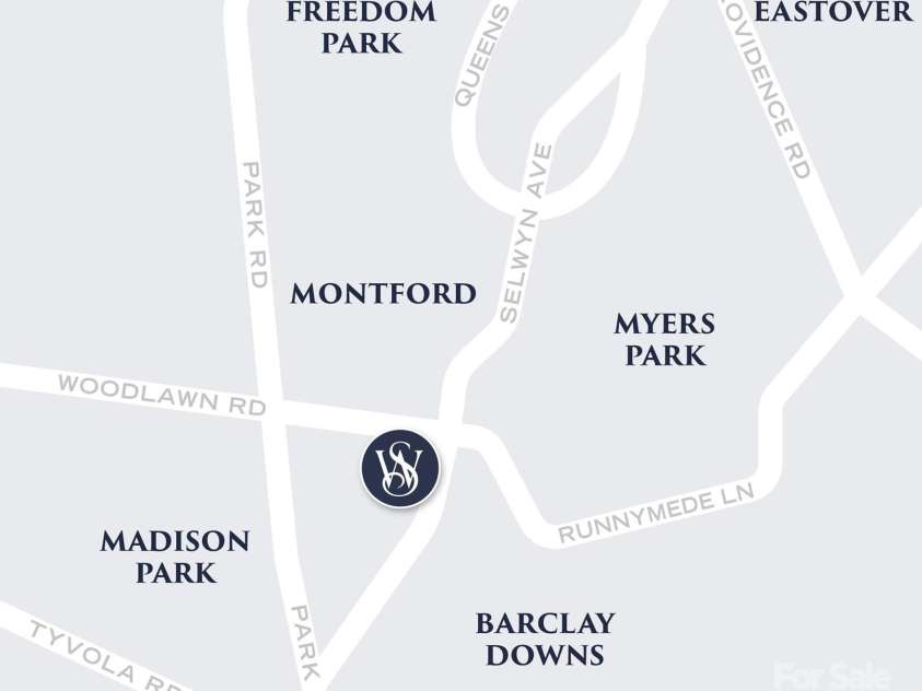 3100 Selwyn Avenue, Charlotte, NC 28209.  MLS# CAR4130767, YatesRealty ID 972. Development Locator Map