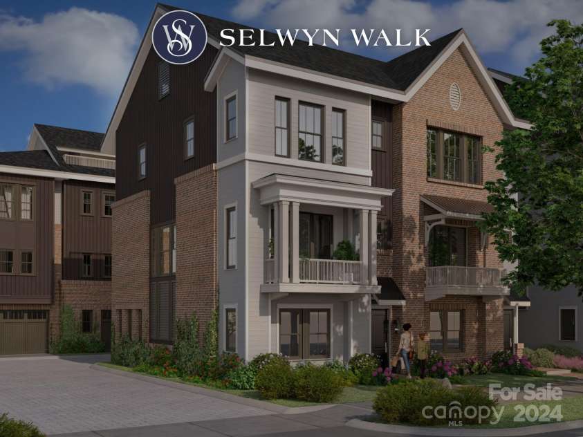 3100 Selwyn Avenue, Charlotte, NC 28209.  MLS# CAR4130767, YatesRealty ID 972. Exterior Rendering of Selwyn side development entrance