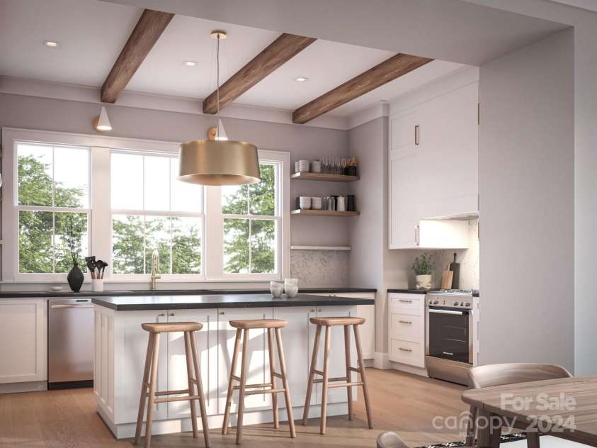 3100 Selwyn Avenue, Charlotte, NC 28209.  MLS# CAR4130767, YatesRealty ID 972. Renderings from various plans in the Selwyn Walk Development