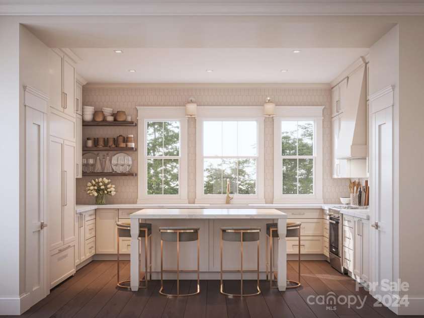 3100 Selwyn Avenue, Charlotte, NC 28209.  MLS# CAR4130767, YatesRealty ID 972. Renderings from various plans in the Selwyn Walk Development