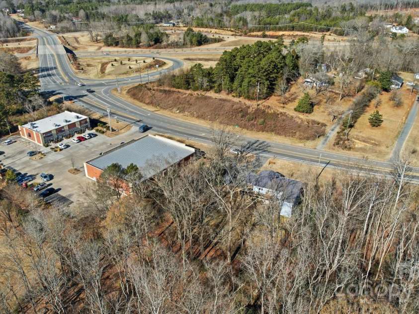 7670 NC Hwy 73 Highway, Mount Pleasant, NC 28124.  MLS# CAR4331448, YatesRealty ID 9727. Aerial Photo