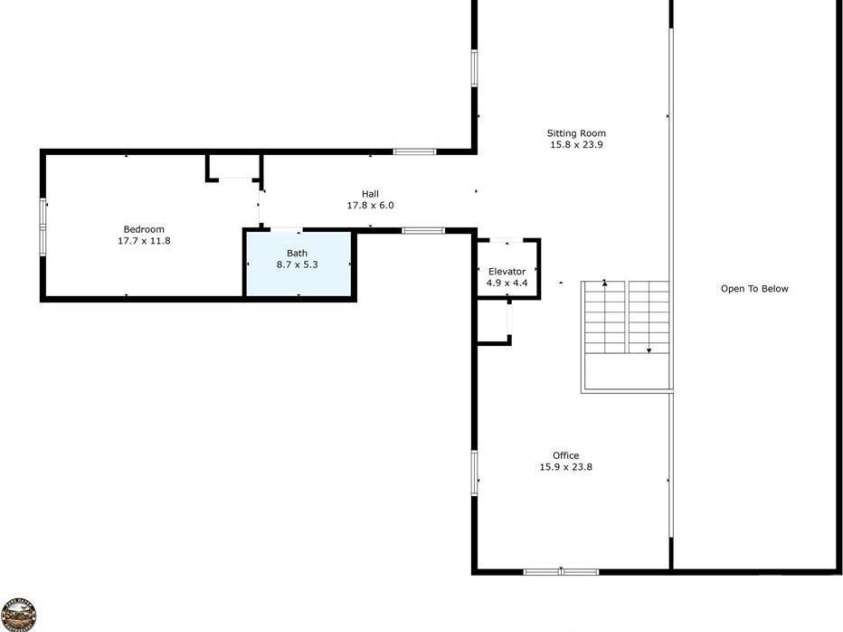 167 Trails End, Lake Lure, NC 28746.  MLS# CAR4245504, YatesRealty ID 9733. Second story floor plan