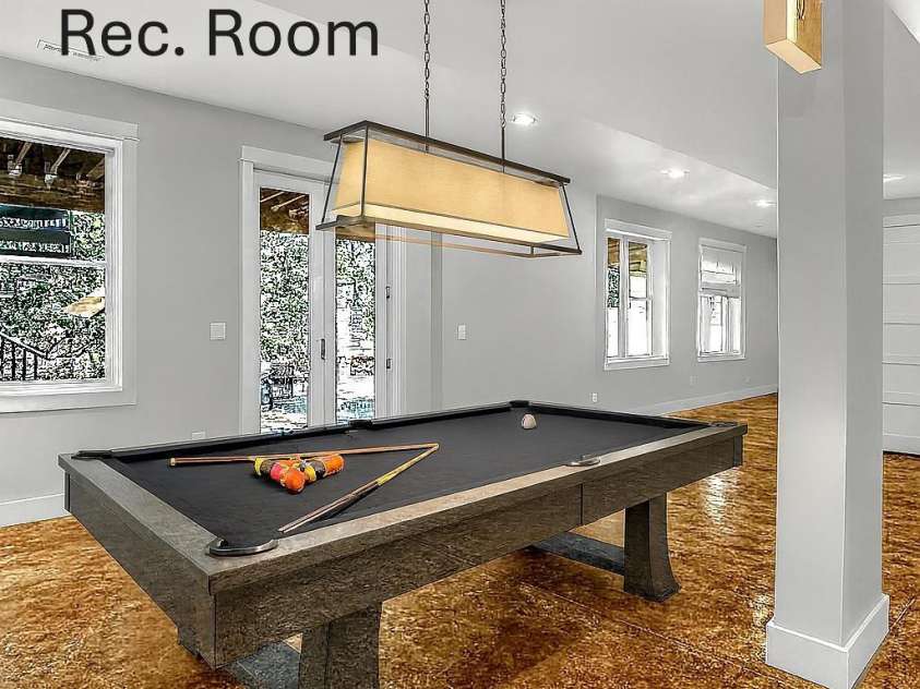 167 Trails End, Lake Lure, NC 28746.  MLS# CAR4245504, YatesRealty ID 9733. Virtually staged recreation area