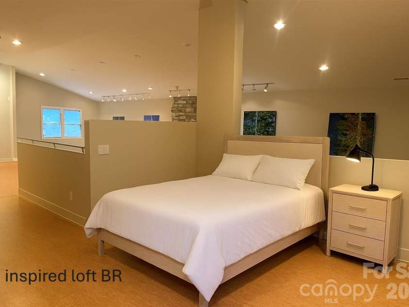 167 Trails End, Lake Lure, NC 28746.  MLS# CAR4245504, YatesRealty ID 9733. Virtually staged - Upper loft above primary BR