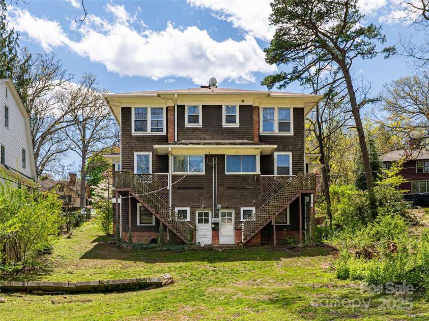 187 & 189 Pearson Drive, Asheville, NC 28801.  MLS# CAR4246914, YatesRealty ID 9743. Rear Elevation