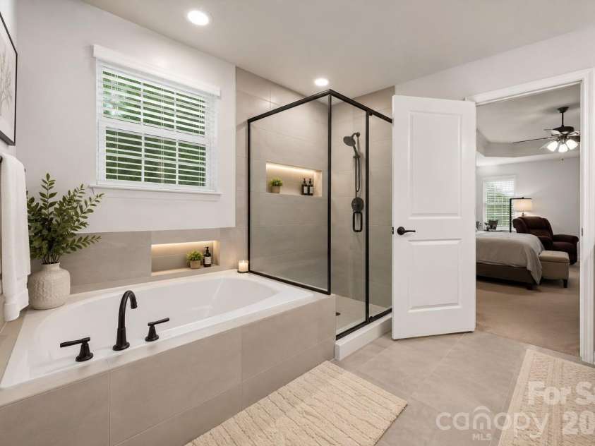 4237 Little Fork Cove Road, Denver, NC 28037.  MLS# CAR4311413, YatesRealty ID 9745. Virtually Staged Primary Bath Option