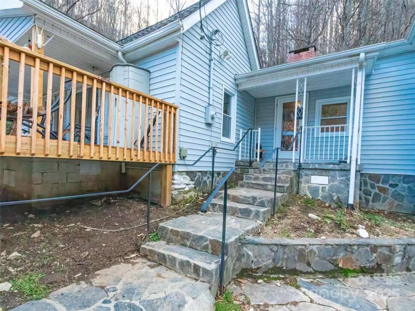 12982 US Hwy 19W None, Burnsville, NC 28714.  MLS# CAR4234088, YatesRealty ID 975. Front entrance with slate walkway