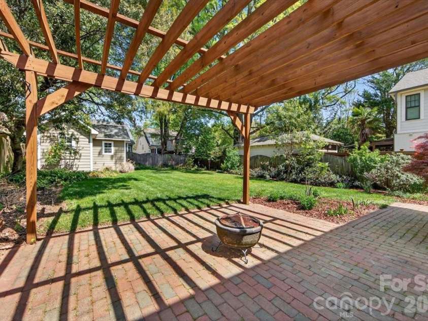 2419 Chesterfield Avenue, Charlotte, NC 28205.  MLS# CAR4365564, YatesRealty ID 9751. Pergola/Patio