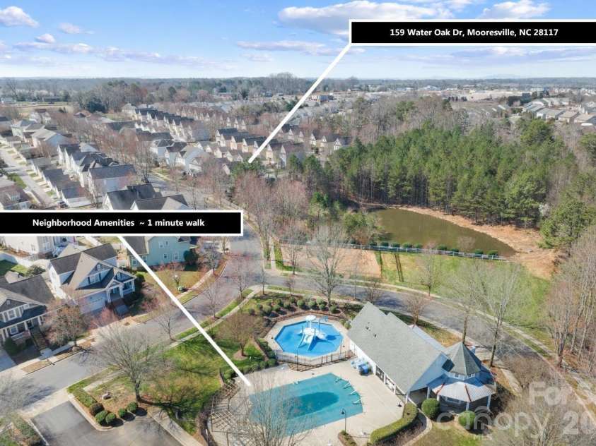 159 Water Oak Drive, Mooresville, NC 28117.  MLS# CAR4354862, YatesRealty ID 9758. 