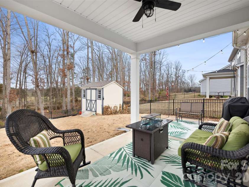 479 Shallowford Drive, Rock Hill, SC 29732.  MLS# CAR4353877, YatesRealty ID 9765. Covered Back Porch