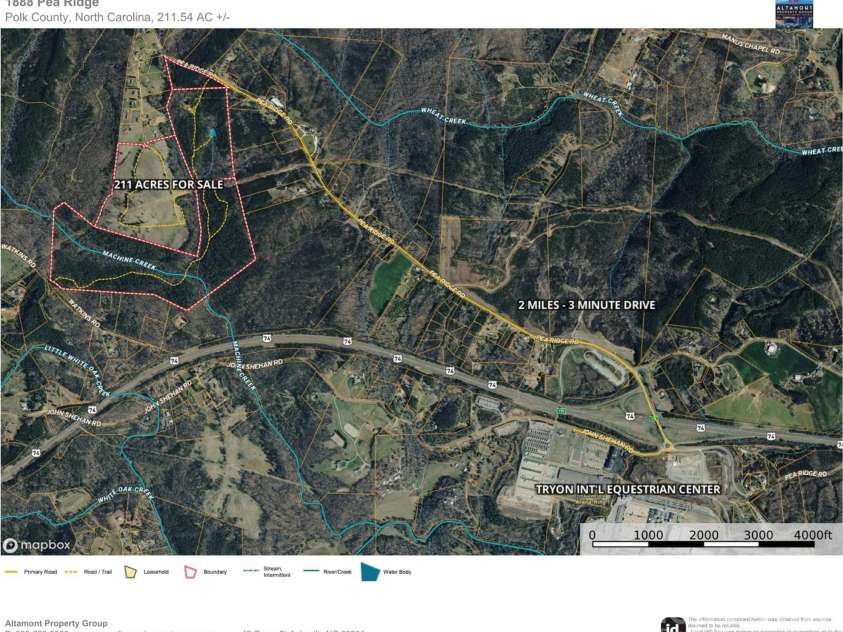 1888 Pea Ridge Road, Mill Spring, NC 28756.  MLS# CAR4324520, YatesRealty ID 9767. Area Map