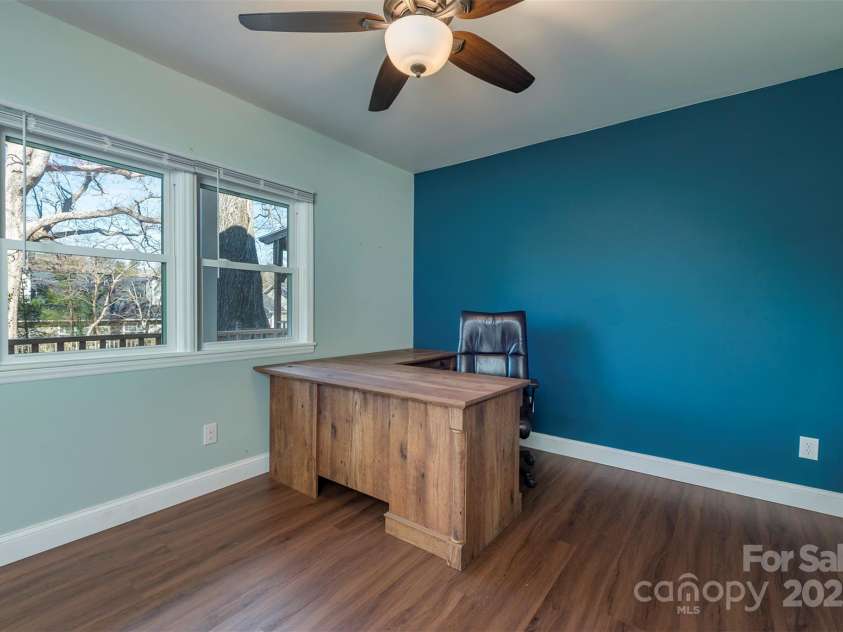 1740 Haywood Road, Hendersonville, NC 28791.  MLS# CAR4226897, YatesRealty ID 977. Office space with direct access to the bedroom, perfect for owners or caretakers of a B&B or short-term rental!