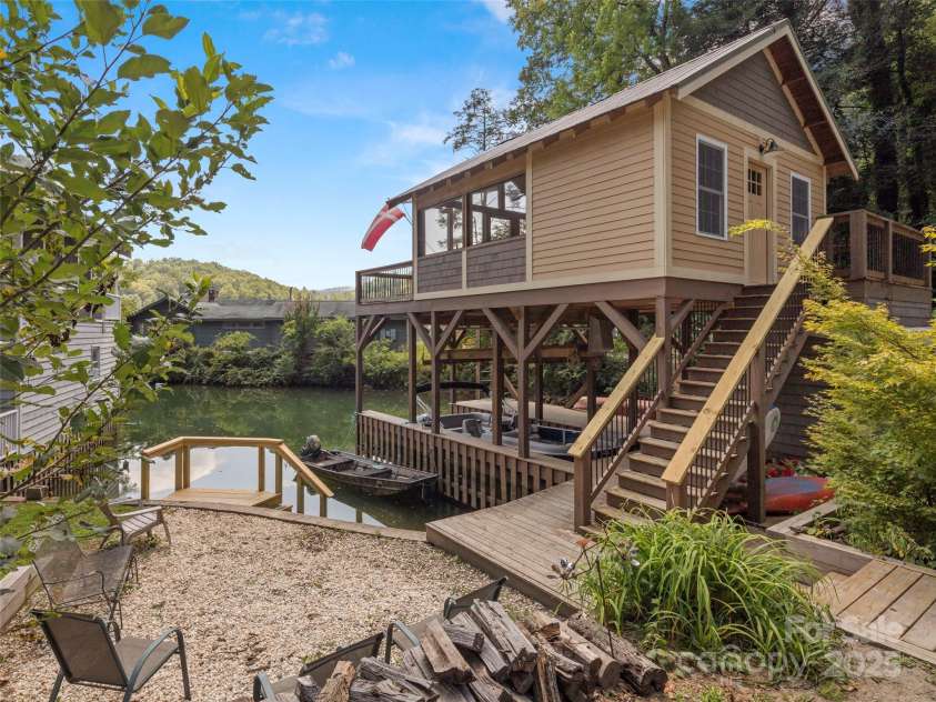250 Mondamin Road, Zirconia, NC 28790.  MLS# CAR4248567, YatesRealty ID 9771. Boathouse