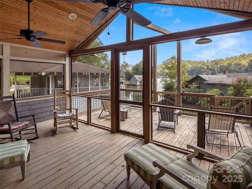 250 Mondamin Road, Zirconia, NC 28790.  MLS# CAR4248567, YatesRealty ID 9771. Boathouse porch