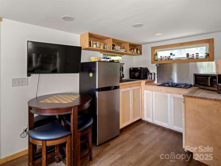 250 Mondamin Road, Zirconia, NC 28790.  MLS# CAR4248567, YatesRealty ID 9771. Cottage interior