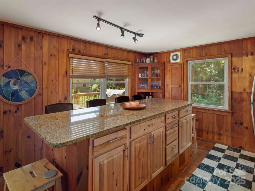 250 Mondamin Road, Zirconia, NC 28790.  MLS# CAR4248567, YatesRealty ID 9771. Main house kitchen