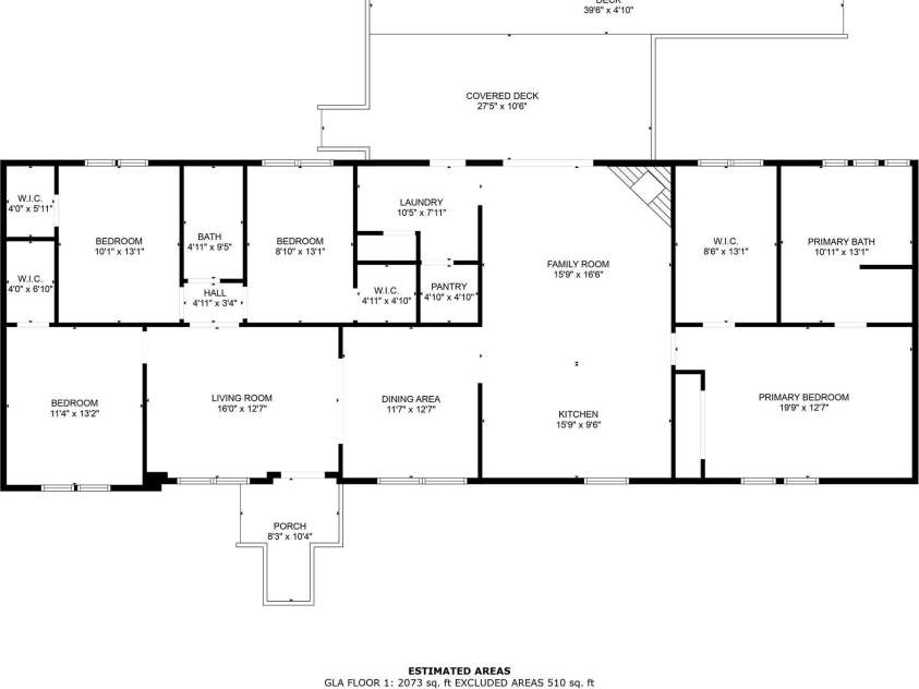 145 McCreek Drive, China Grove, NC 28023.  MLS# CAR4252985, YatesRealty ID 9777. 145 McCreek Dr floor plan