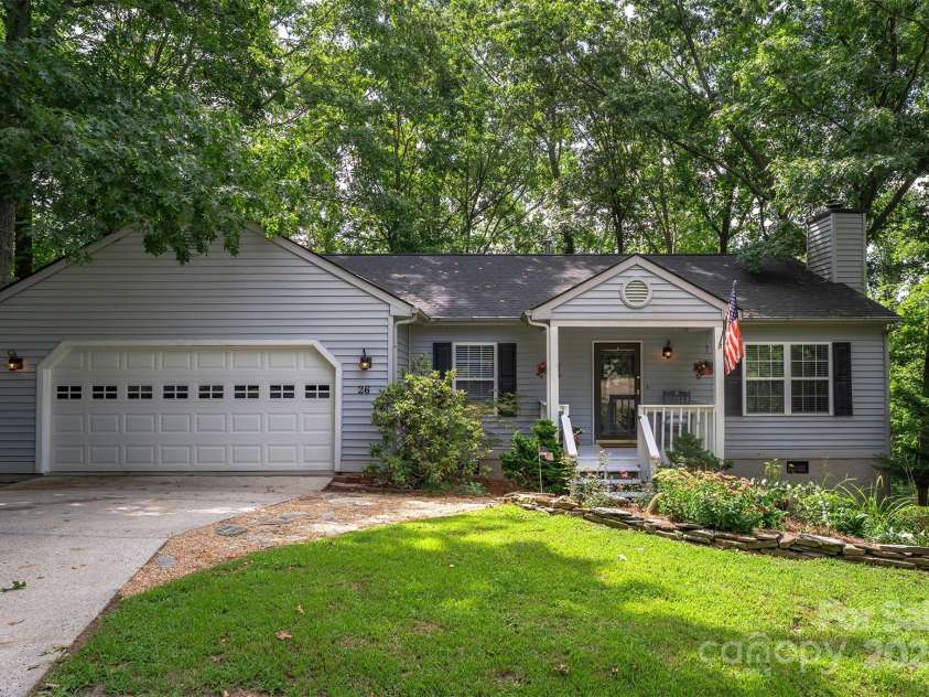 26 Foxberry Drive, Arden, NC 28704.  MLS# CAR4325945, YatesRealty ID 978. Front of Home