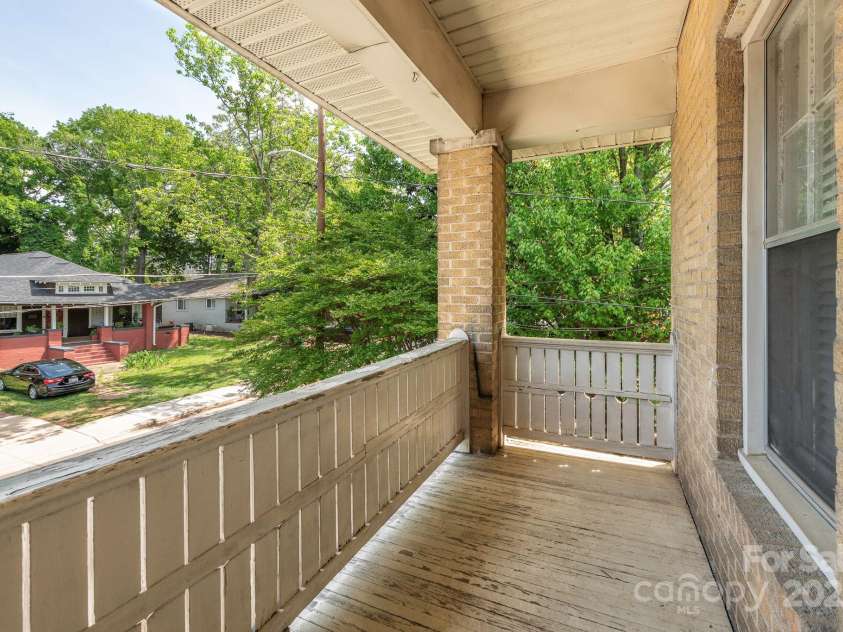 1512 Sunnyside Avenue, Charlotte, NC 28204.  MLS# CAR4249506, YatesRealty ID 9791. Unit 3 - Porch