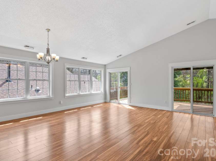 73 Creeks End Circle, Mills River, NC 28759.  MLS# CAR4365909, YatesRealty ID 9791. Sliding Doors to Deck