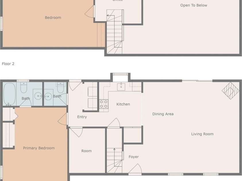 58 Pittman Road, Fletcher, NC 28732.  MLS# CAR4366277, YatesRealty ID 9798. Floor plan