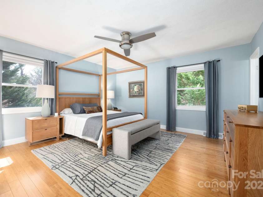 36 Brookcliff Drive, Asheville, NC 28804.  MLS# CAR4235948, YatesRealty ID 9808. Primary Suite with Gorgeous Hardwood Floors