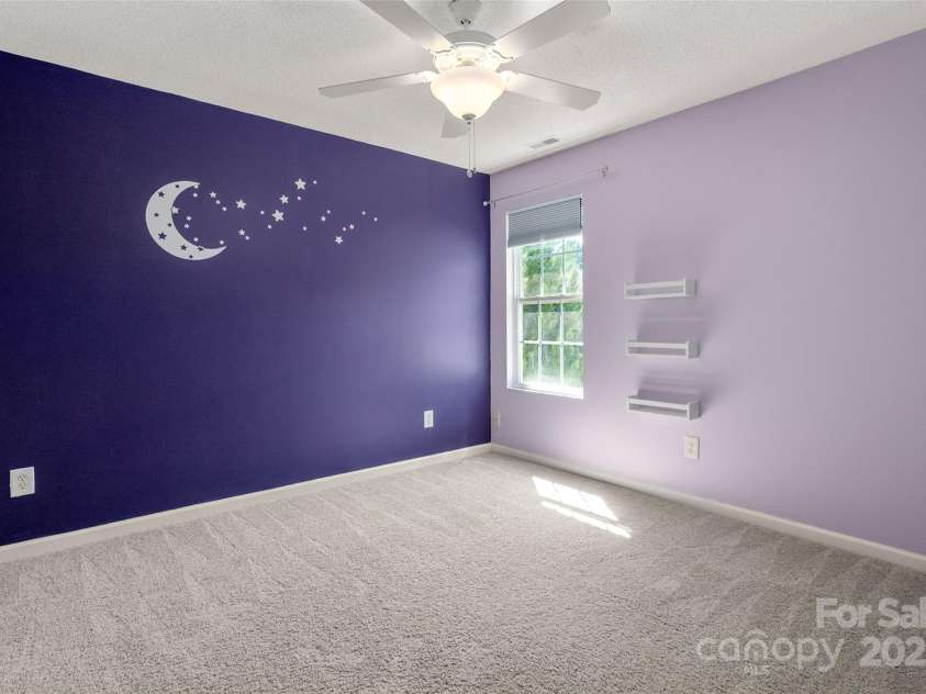 6934 Tanners Creek Drive, Huntersville, NC 28078.  MLS# CAR4303299, YatesRealty ID 9819. Bedroom #3 with new ceiling fan