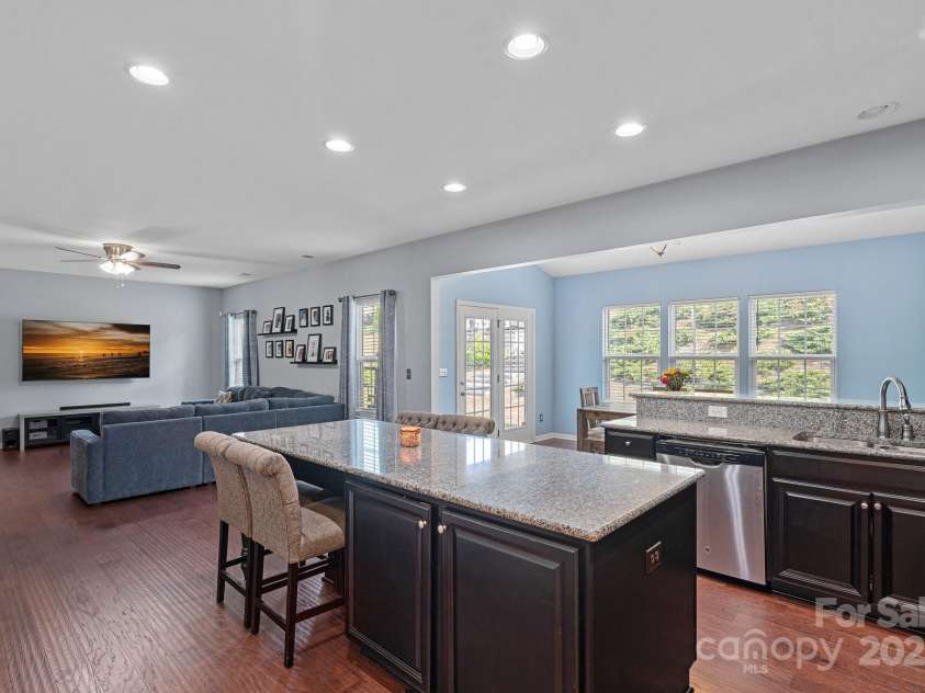 7332 Newsome Court, Concord, NC 28025.  MLS# CAR4253891, YatesRealty ID 9841. Kitchen/Dining Area/Great Room