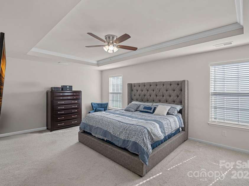 7332 Newsome Court, Concord, NC 28025.  MLS# CAR4253891, YatesRealty ID 9841. Primary bedroom