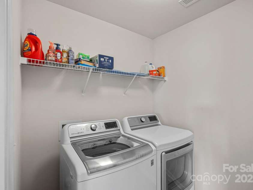 7332 Newsome Court, Concord, NC 28025.  MLS# CAR4253891, YatesRealty ID 9841. Upper Level Laundry Room