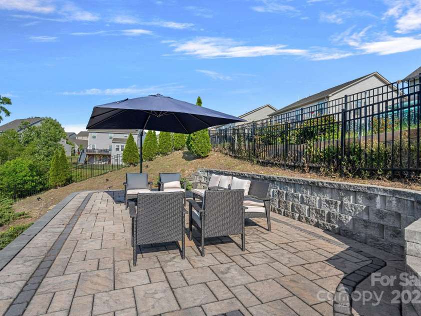 7332 Newsome Court, Concord, NC 28025.  MLS# CAR4253891, YatesRealty ID 9841. Upper Level Patio