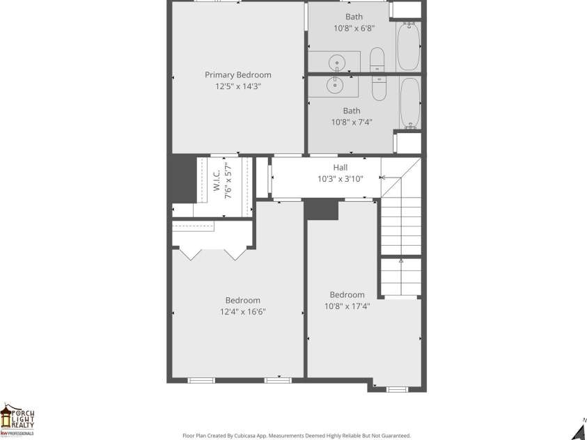 103 Pebble Creek Drive, Asheville, NC 28803.  MLS# CAR4328597, YatesRealty ID 9874. 2nd level floorplan