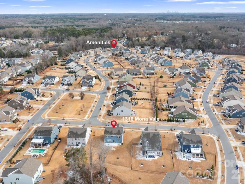 1316 Mona Vale Drive, Huntersville, NC 28078.  MLS# CAR4342109, YatesRealty ID 9876. 