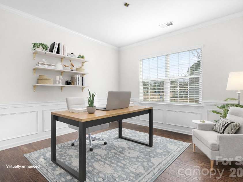 1316 Mona Vale Drive, Huntersville, NC 28078.  MLS# CAR4342109, YatesRealty ID 9876.  Flex/office space virtually staged. 