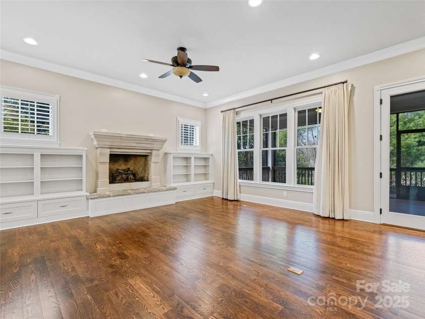 5 Cleftridge Court, Asheville, NC 28803.  MLS# CAR4244446, YatesRealty ID 9879. Great Room opens to screened porch