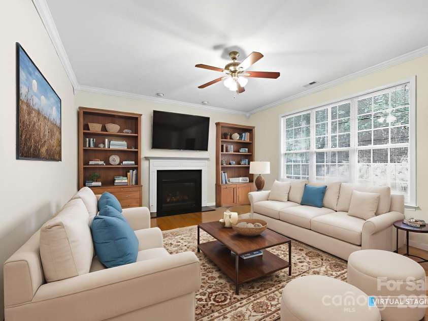 8 River Mead Court, Woodfin, NC 28804.  MLS# CAR4314476, YatesRealty ID 9879. Virtually Staged Den