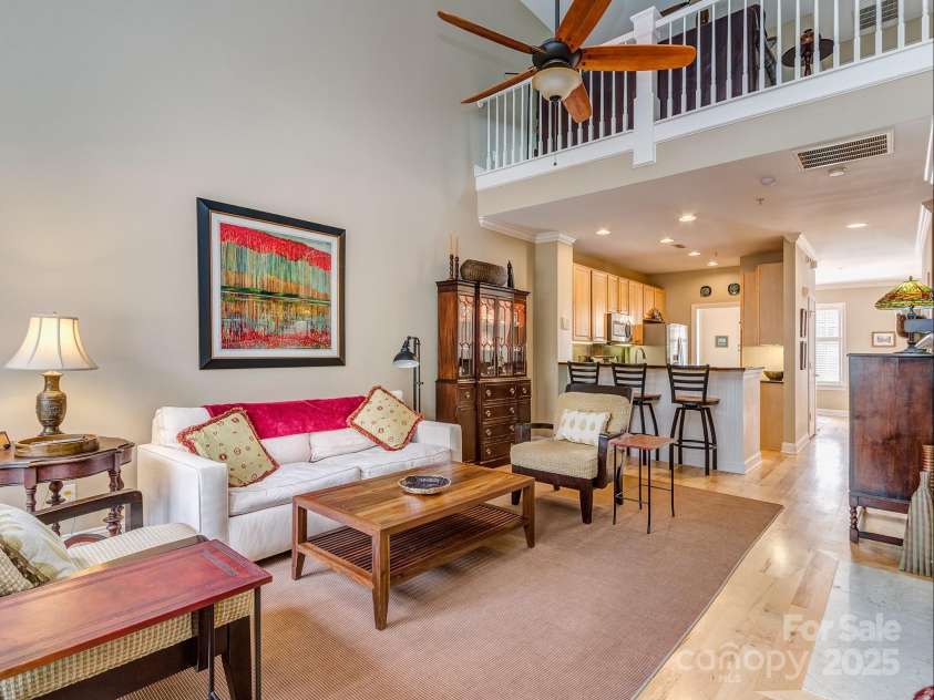 1141 Hollyheath Lane, Charlotte, NC 28209.  MLS# CAR4234094, YatesRealty ID 9923. Living room