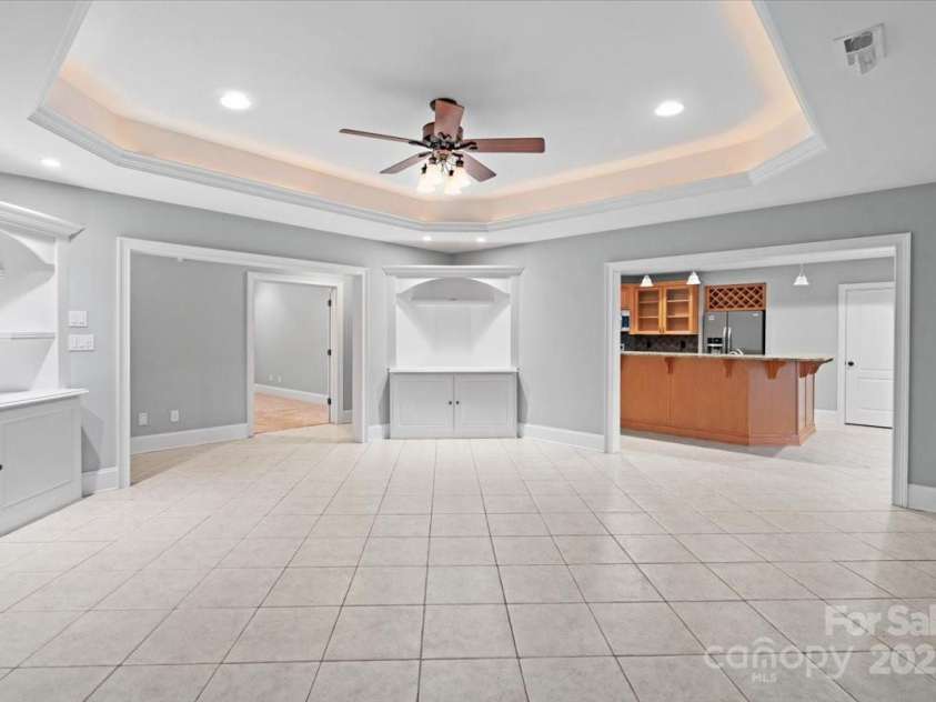 3853 Gordon Street, Terrell, NC 28682.  MLS# CAR4201015, YatesRealty ID 9925. The lighting in the tray ceiling downstairs is so beautiful