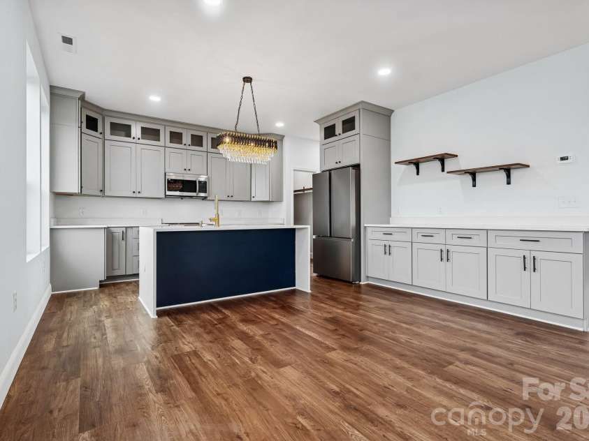 114 Strawberry Court, Lincolnton, NC 28092.  MLS# CAR4352512, YatesRealty ID 9926. View of the dining and kitchen areas