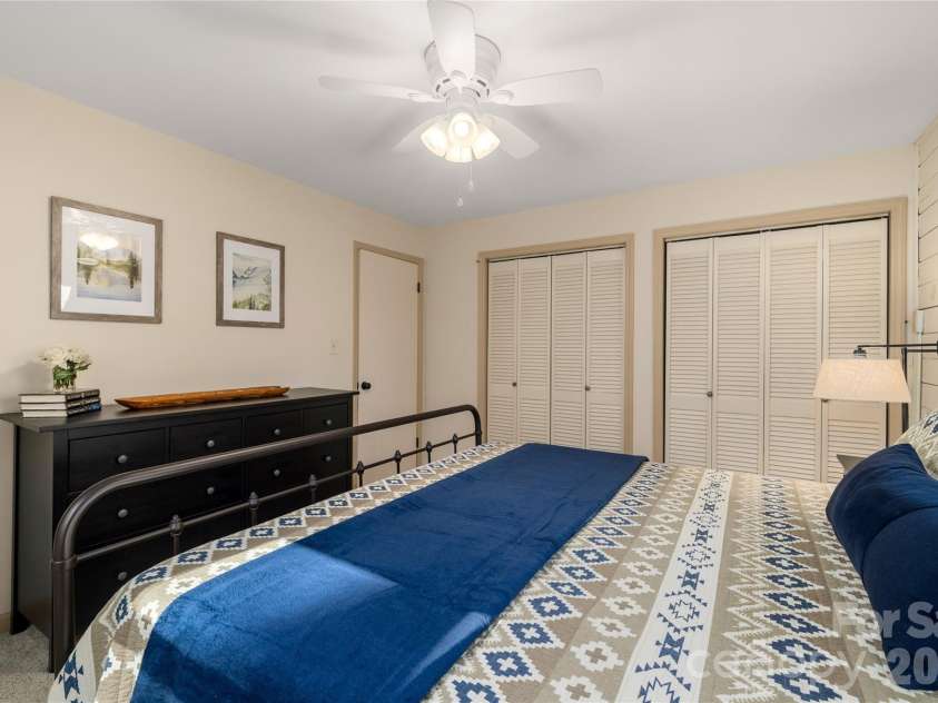 37 Cherokee Trail, Fletcher, NC 28732.  MLS# CAR4357676, YatesRealty ID 9928. Primary bedroom 1 has double closets