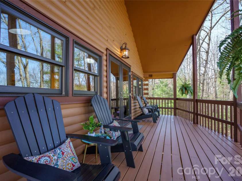 37 Cherokee Trail, Fletcher, NC 28732.  MLS# CAR4357676, YatesRealty ID 9928. Relax on the covered balcony
