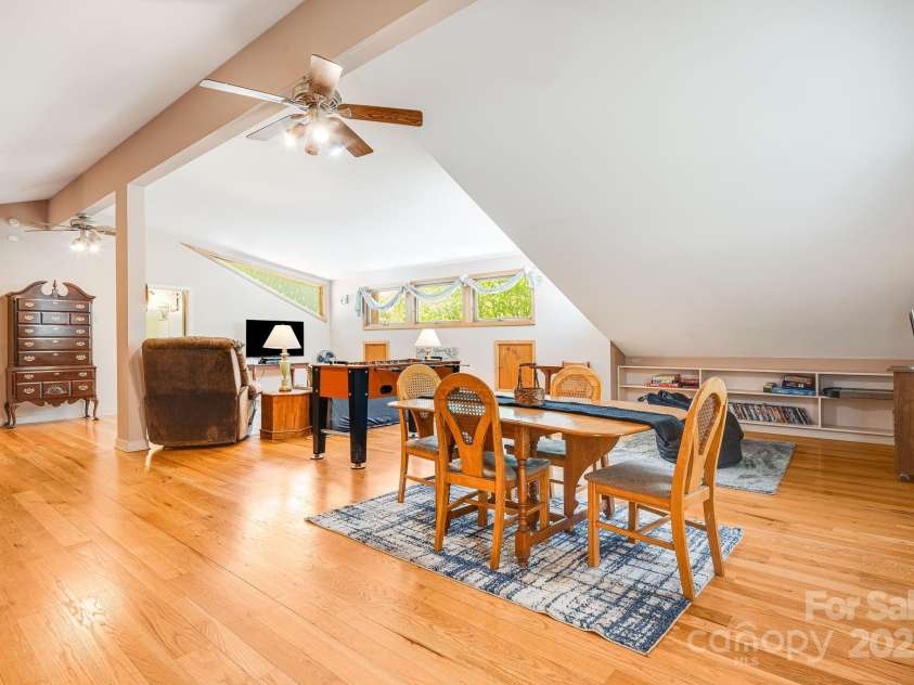 620 Mason Branch Road, Bryson City, NC 28713.  MLS# CAR4246489, YatesRealty ID 9936. Upstairs game room/rec room