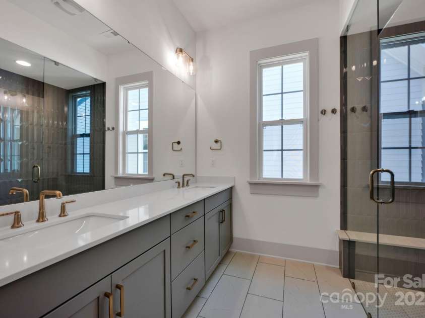 718 Barrel Alley, Fort Mill, SC 29715.  MLS# CAR4217978, YatesRealty ID 9964. Primary Bath with Fully Frameless Shower